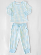 Jogger Play Set - Bunny Blue Check